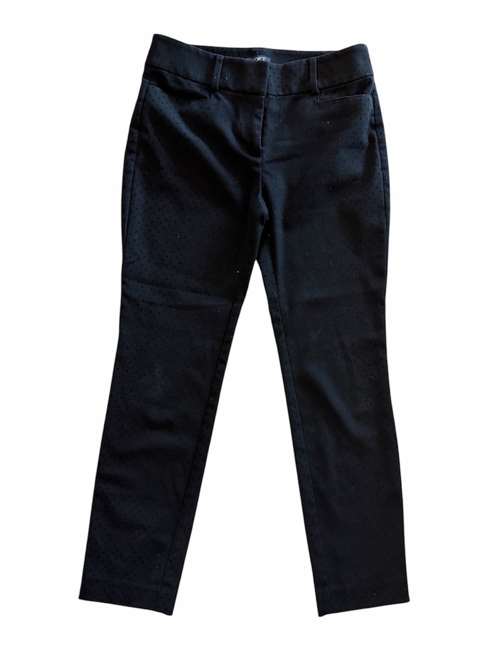 LOFT Petites Black Women's Slim Ankle Pants